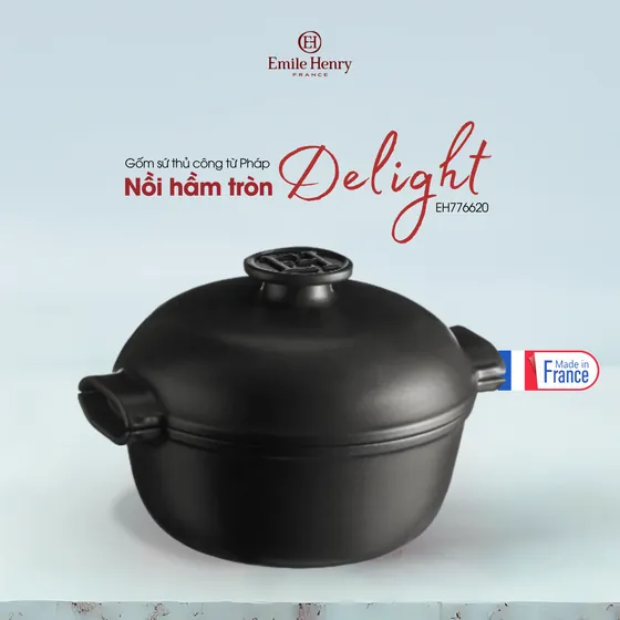 Emile Henry: nồi hầm tròn Delight